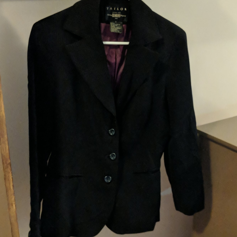 Blazer with pink pinstripe